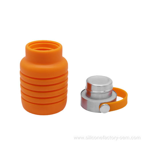 Portable Water Cup Sports Silicone Folding Water Cup